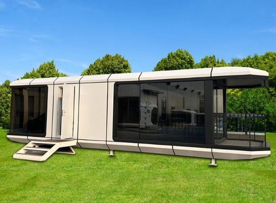 2024 Prefab Luxury Modular Modern Apple Cabin Space Capsule Container House Maison Capsule Spatiale for Mgo Board and PVC Floor
