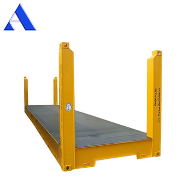 70 cbm Capacity 40' Fixed Corner Post Flat Rack Flatrack Shipping Container 500KGS Max Gross Weight