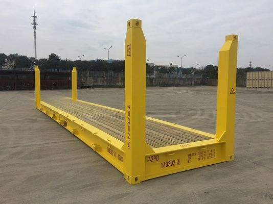 70 cbm Capacity 40' Fixed Corner Post Flat Rack Flatrack Shipping Container 500KGS Max Gross Weight