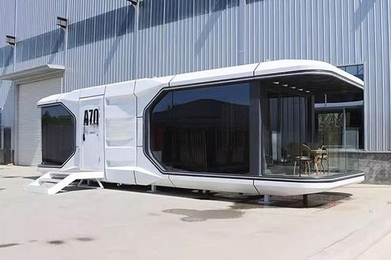 Outdoor Park Mobile Homestay Space Capsule House Container Homes Luxury Villa Main Steel Structure Aluminium Prefab Homes
