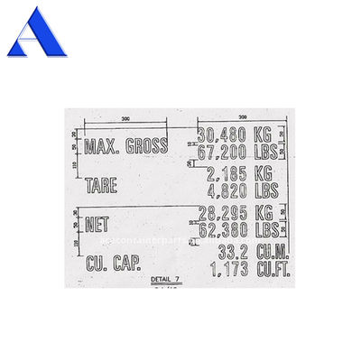 Acceptable Zebra Mark Weight Elevation Triangle Warning Shipping Container Decal Sticker Container Parts and Accessories