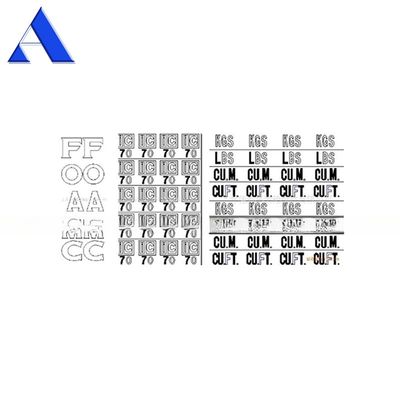 Acceptable Zebra Mark Weight Elevation Triangle Warning Shipping Container Decal Sticker Container Parts and Accessories