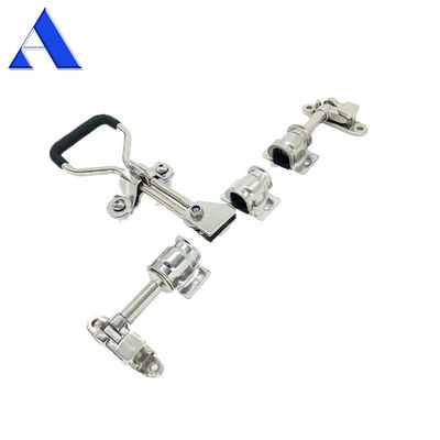 304 Stainless Steel Truck Body Parts Full Set of 22mm Pipe Polished Truck Container Door Locks for Customized Locking Rod Length