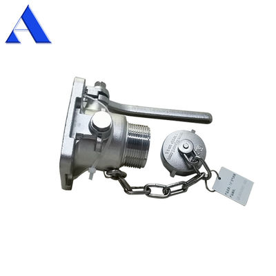 ISO Tank Container Spare Parts and Accessories 1.5'' BSP Air Inlet Ball Valve with Temperature Gauge