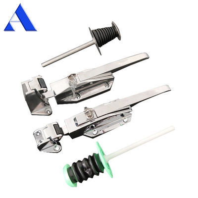 Polished Stainless Steel Cold Room Door Lock for Easy Installation on Shipping Container Trailer