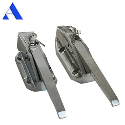 Polished Stainless Steel Cold Room Door Lock for Easy Installation on Shipping Container Trailer