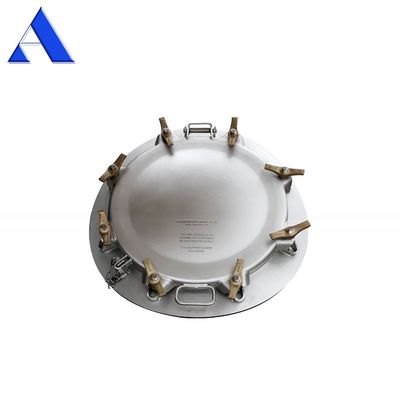 ISO Tank Shipping Container Spare Parts and Accessories 500mm Low Profile Manlid Assembly with Air Inlet Ball Valve 1.5'' BSP