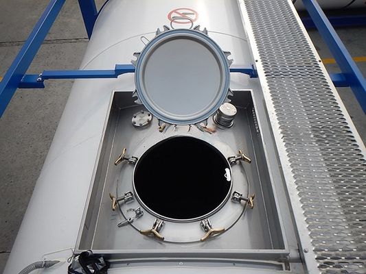 ISO Tank Shipping Container Spare Parts and Accessories 500mm Low Profile Manlid Assembly with Air Inlet Ball Valve 1.5'' BSP
