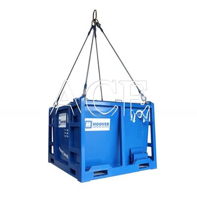 Lifting Eye Type Flat Eye DNV 2.7-1 Standard Stainless Steel Cable Wire Rope Sling 4 or 5 Legs for Offshore Container Orange