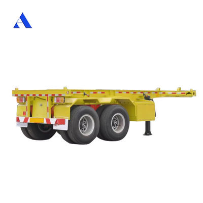 Customized Container Chassis 2 Axle Skeleton Semi Trailer for 20ft Shipping Container Transportation