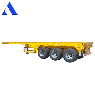 Customized Container Chassis 2 Axle Skeleton Semi Trailer for 20ft Shipping Container Transportation