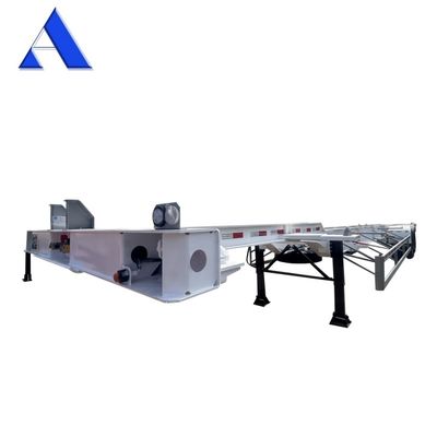 53ft Gooseneck Skeleton Truck Frame Semi Trailer Container Shipping Chassis with Excellent Features and Durable FUWA Axle