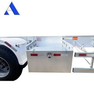 53ft Gooseneck Skeleton Truck Frame Semi Trailer Container Shipping Chassis with Excellent Features and Durable FUWA Axle