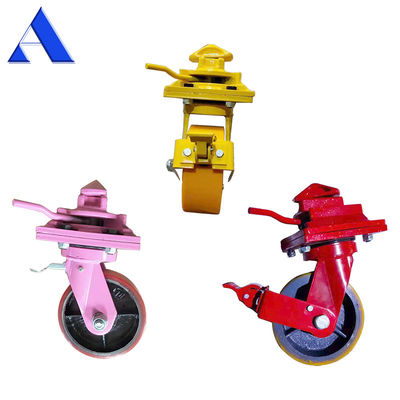 Tare Weight 26kg Heavy Duty Portable ISO Shipping Container Caster Wheels for Dynamic Load and Lockable Swivel Castor