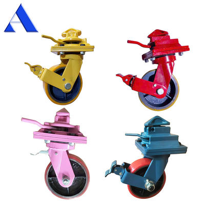 Tare Weight 26kg Heavy Duty Portable ISO Shipping Container Caster Wheels for Dynamic Load and Lockable Swivel Castor