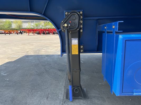 12489 x 2480 x 1530mm 2/3 Axles Carbon Steel Extendable Lowbed Lowboy Flatbed Semi Truck Trailer for Max Payload 20-100 Ton