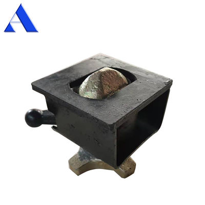 Materials Casting Steel Twist Lock Screw Type Container Trailer Chasis Twistlock Container Flat Bed Red/Black