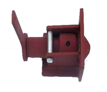 Materials Casting Steel Twist Lock Screw Type Container Trailer Chasis Twistlock Container Flat Bed Red/Black