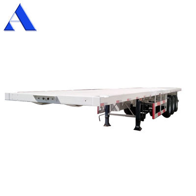 Twist Locks 4 Sets/12 Sets 3 Axles Heavy Duty Steel Shipping Container Flatbed Frame Semi Trailers for Transportation