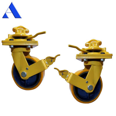 Grey 4pcs per kit 8 Inch Single Wheel Universal Brake Wheel 3T 5T ISO Shipping Container Castor Wheels for in House