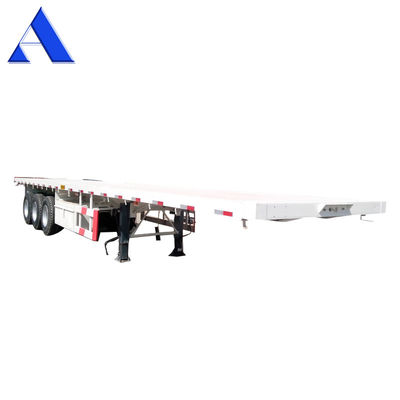 Twist Locks 4 Sets/12 Sets 3 Axles Heavy Duty Steel Shipping Container Flatbed Frame Semi Trailers for Transportation