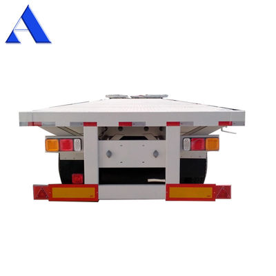 Twist Locks 4 Sets/12 Sets 3 Axles Heavy Duty Steel Shipping Container Flatbed Frame Semi Trailers for Transportation
