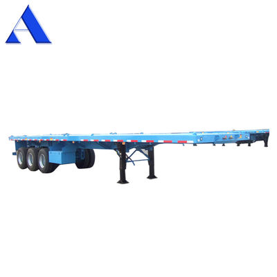 Twist Locks 4 Sets/12 Sets 3 Axles Heavy Duty Steel Shipping Container Flatbed Frame Semi Trailers for Transportation