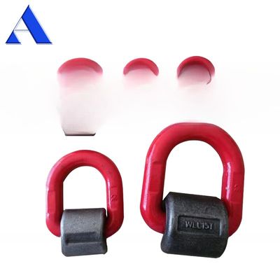 Trailer Locks Container Lashing Materials 1.2T 2T 5.3T 8T 15T Metal D Ring with Welded Clamp