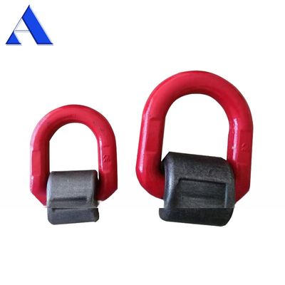 Trailer Locks Container Lashing Materials 1.2T 2T 5.3T 8T 15T Metal D Ring with Welded Clamp