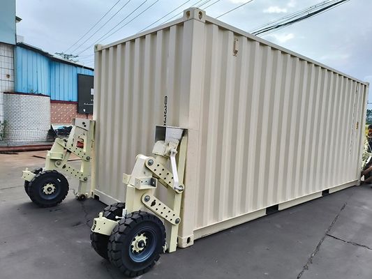 15tons 30tons 4pcs Rubber Super Shipping Container Lifting Caster with Twistlock Office Building Upgrade Projects in Grey
