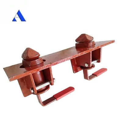 Semi Trailer Double Container Trailer Twistlock Twist Lock Front Pin Lock Trailer Parts Red and Black