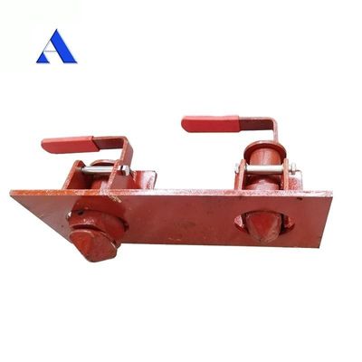 Semi Trailer Double Container Trailer Twistlock Twist Lock Front Pin Lock Trailer Parts Red and Black