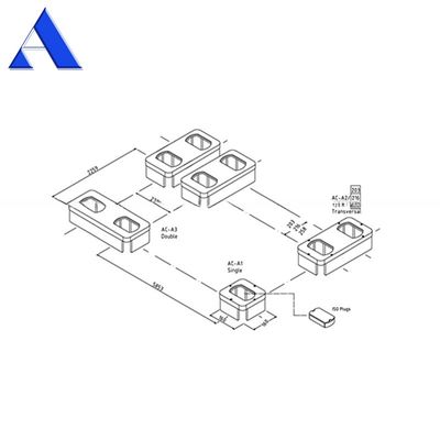 ACE Professional Supply Casting Steel Double Container Raised Foundation Socket for DNV GL Certified Shipping Container