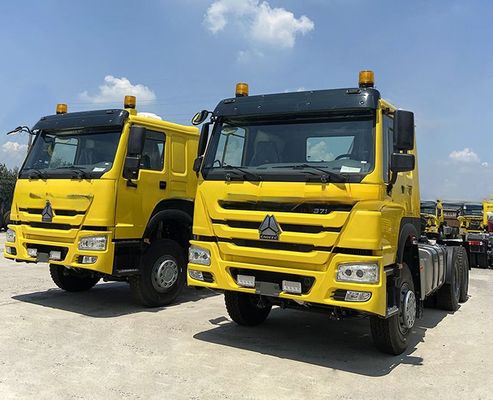 450HP 600L Fuel Tank Left Euro 2 Semi Trailer 6X4 Heavy Truck Tractor Head Diesel Fuel Automatic Manual Transmission