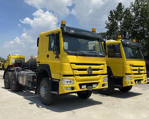 450HP 600L Fuel Tank Left Euro 2 Semi Trailer 6X4 Heavy Truck Tractor Head Diesel Fuel Automatic Manual Transmission