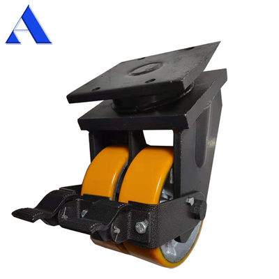 Swivel Rigid Style Heavy Duty Double Wheels Caster with Twist Lock Ensures Smooth Movement of ISO Shipping Containers