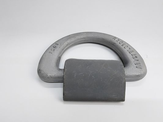 DNV GL Certified Galvanized Heavy Duty 50 Ton Container Lashing Forged D Ring with Clamp M.B.L 500KN