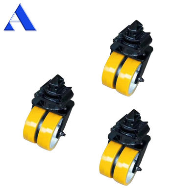 Swivel Rigid Style Heavy Duty Double Wheels Caster with Twist Lock Ensures Smooth Movement of ISO Shipping Containers
