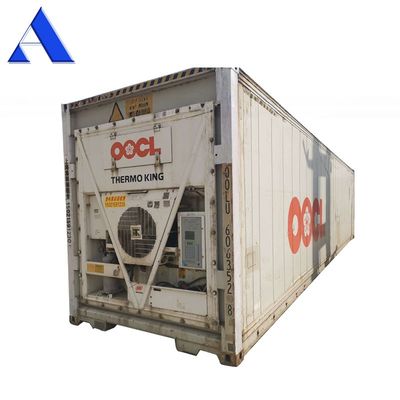 Second Hand 40ft Carrier Refrigerator Containers Used 40 Feet Reefer Containers with T Shape Floor