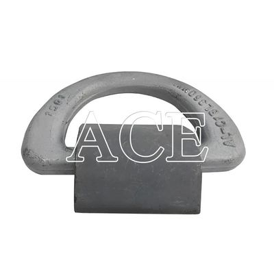 500KN M.B.L GL CCS Approved 50T Forged Container Lashing D Ring with Clamp