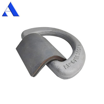 500KN M.B.L GL CCS Approved 50T Forged Container Lashing D Ring with Clamp