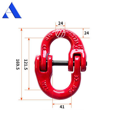 G80 12.5T Grade 80 Connecting Link Hammer Lock Chain Connector with Long-lasting Painting Finish