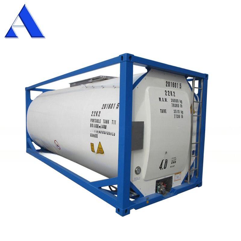 316L/SAN50028-7/WNr 1.4402/1.4404 Material 25000 Liters SS316L Vessel and Shell UN T11 20ft Ethanol ISO Tank Container