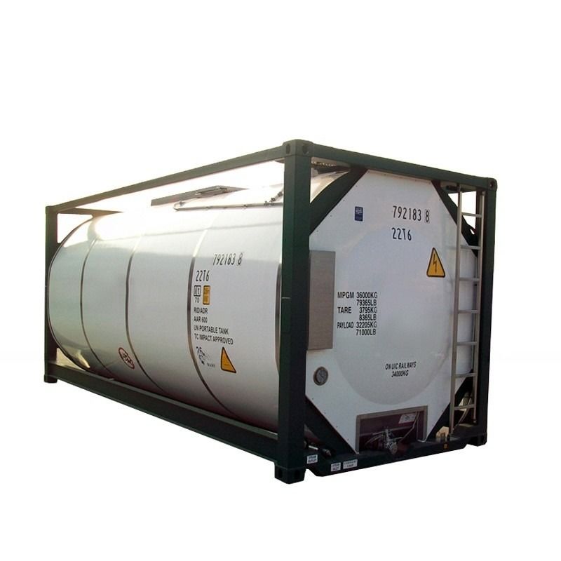IMDG T4 Standard Steel Material 20ft ISO Fuel Tank Container 26000L Capacity for Safe Diesel and Gasoline Transport