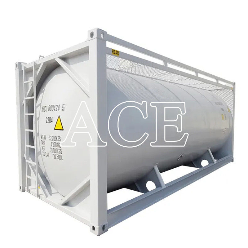 SPA-H Frame Material 20ft Bulk Cement ISO Trailer Transport Tank Container Q345B Steel Stainless Steel Pressure Vessel