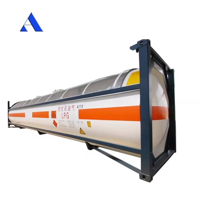 40ft ISO Gas Tank Container 52.5 CBM UN T50 for Compressed Liquefied LPG Chlorine Ammonia High Capacity ISO Container