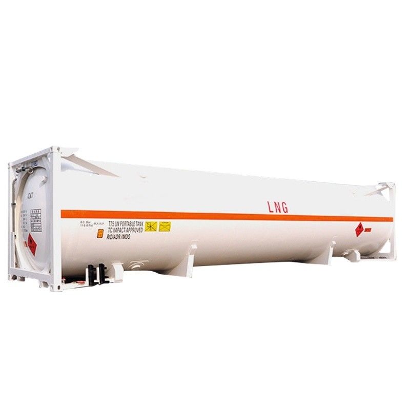 45 m3 ISO UN T75 Cryogenic 40ft Tank Container for LNG Liquid Oxygen Carbon Dioxide LIN LOX LAR BV CSC Certified 18Bar