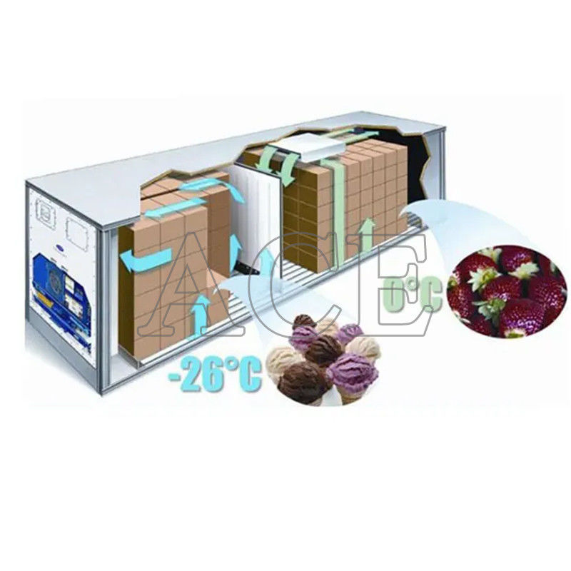 40ft Refrigerated iso Container with Max payload 27580KG 28.4CBM Capacity Dual Temperature Reefer Freezer and Chiller