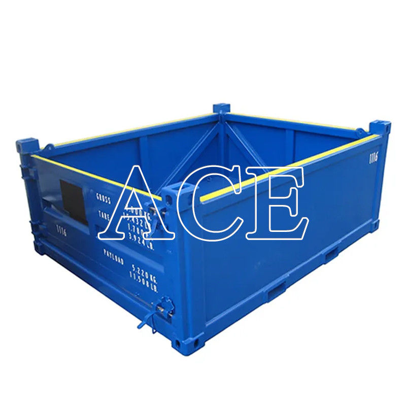 10ft DNV 2.7-1 Standard Offshore Cargo Baskets Half-Height Dry Steel Container Open Top 3-Meter Length Optional Half-Height