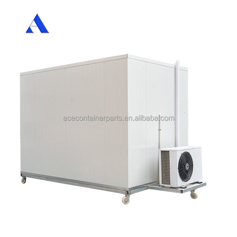 2.8x2x2.2m Mini Portable Cold Storage Room with Aluminum T-Bar Floor and MGSS Outside Wall